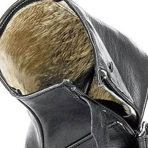 Zapatillas de calcetines de cuero Halal suaves elásticos con cremallera de calidad superior islámica para hombre - Product Image 6