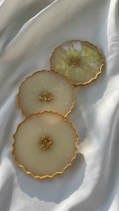 Sous-verre en améthyste naturelle et résine époxy, durable, pour décoration intérieure moderne, cadeaux spirituels pour la maison, forme personnalisée, pour boissons - Product Image 2