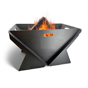 Nueva llegada forma personalizada mejor pozo de fuego de Metal de lujo pozo de fuego de Metal Color negro excelente calidad hecho a mano elegante pozo de abeto - Product Image 3