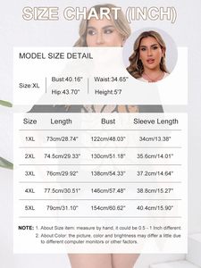 Camiseta Casual de Talla Grande para Mujer, Cuello en V, Media Manga, Tejido Suave y Transpirable, Corte Amplio, Elástica y Cómoda - Product Image 6