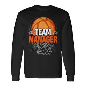 Maglietta a Maniche Lunghe per Manager di Squadre di Basket, per Amanti dei Giochi Sportivi, Prodotto Promozionale - Product Image 1