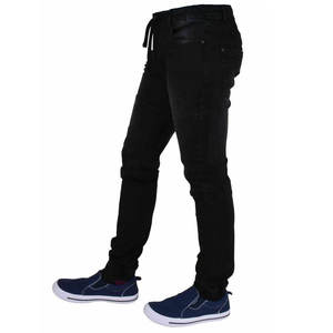 กางเกงยีนส์ผู้ชายคุณภาพสูง น้ำหนักเบา สีพื้น สวมใส่สบาย เอวกลาง ทรงตรง ผ้าฝ้าย 100% ระบายอากาศได้ดี ราคาถูก - Product Image 4