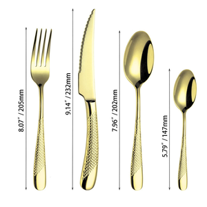 Ensemble de couverts en métal de haute qualité pour hôtel, 2025, cuillère, fourchette et couteau plaqués pour buffet, pour les fêtes, vente en gros - Product Image 2