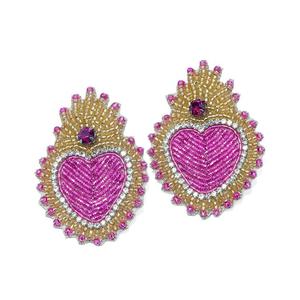 Boucles d'oreilles pendantes faites à la main pour femmes, perles colorées, bijoux en perles de rocaille, style bohème, cadeaux - Product Image 4