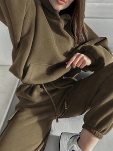 Premium Stylish Design Logo Tracksuits <b>Top</b> Trending 100% Cotton Sweat Suits Customize Wholesale 2 Piece Set Manufacturer - Product Image 2