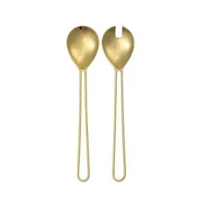 <b>Salad</b> <b>Server</b> Set fork <b>Salad</b> <b>Server</b> Sets Stainless Steel with stylish handle spoon - Product Image 6