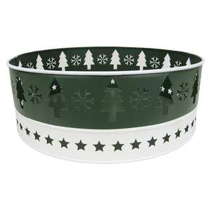 Bandeja de Navidad de árbol de Navidad de Metal fundido estrella en la parte superior Venta caliente bandeja de aluminio de lujo bandeja de alta calidad con acabado dorado para Festival - Product Image 6
