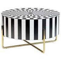 Meilleure vente de table MOP incrustée de motifs floraux élégants meubles de table centrale incrustés à la main pour le salon ou la chambre à coucher