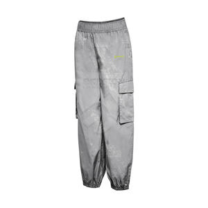 Pantalon cargo taille haute personnalisé OEM pour hommes 100% coton léger coupe ample multi-poches taille élastique plat décontracté Streetwear - Product Image 3