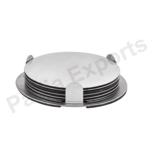 Stylish Durable Metal Drink Coaster <b>Table</b> <b>Protector</b> for Hot & Cold Beverages & Utensils - Product Image 2