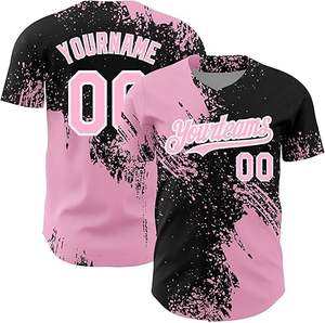 Uniforme de Softbol Sublimado para Hombre, Diseño Personalizado 2025, Transpirable, de Secado Rápido, Poliéster, Cuello en V, Jersey, Marca Privada, Ropa Deportiva para Equipos, OEM - Product Image 2