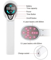 Nouvelle thérapie au Laser froid vétérinaire 650nm 808nm pour le soulagement de la douleur de l'arthrite de chien de cheval baguette de guérison de blessure d'acupuncture de lumière rouge