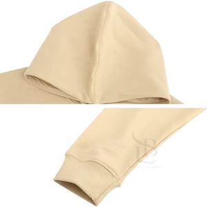 Venta al por mayor de peso pesado 100% algodón de los hombres de gran tamaño sudaderas con capucha de hombro caído con logotipo personalizado para el invierno - Product Image 6