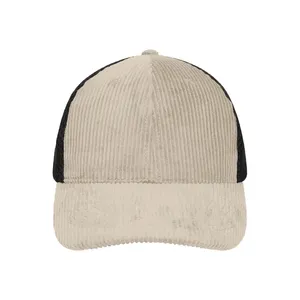 Sustainable Corduroy-Mesh Panel Cap Promotional <b>Hat</b> & Cap - Product Image 3