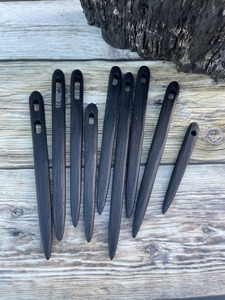 Agujas de Cuerno de Búfalo Naturales, Ovaladas, Simples y Ecológicas - Venta al Por Mayor, Suministro Directo de Fábrica para Tejido a Mano - Product Image 4