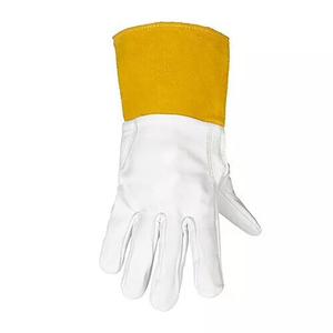 2025 gants en cuir de vachette fendu à manchette longue les plus populaires doux et résistants pour le soudage jardinage fête cycliste quotidienne faite au Pakistan - Product Image 3