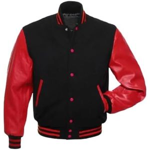 Venta al por mayor 100% algodón chaquetas universitarias de béisbol para hombres logotipo personalizado bordado Varsity chaqueta de talla grande para hombre servicio OEM - Product Image 1