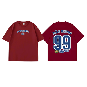 ODM OEM Unisex Oversize Transpirable Waffle Tela Camiseta Tallas grandes Mujeres Adolescentes Bordado Ropa corta Hecho en Vietnam - Product Image 2