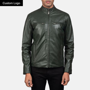 <b>Men's</b> High Quality <b>Leather</b> <b>Jacket</b> Stand Collar Pakistan Made with Canvas Best Price Fashion Winter <b>Jacket</b> - Product Image 1
