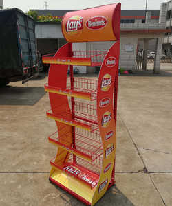 Étagère de présentation de snacks en métal poli haute résistance, étagères personnalisées, style antique, fabricant Mahesh, utilisation en présentation de vente au détail, Inde - Product Image 5