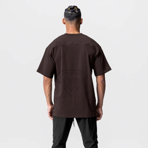 Camiseta personalizada a la moda, camisetas de talla grande para hombre, camisetas de gran tamaño para hombre, Camiseta de algodón con estampado de logotipo personalizado en blanco de peso pesado para hombre - Product Image 3