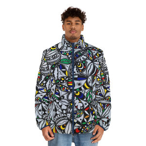 Orisun da uomo x taglie AOP piumino impermeabile con cerniera Trench con colletto con cappuccio con motivo decorativo cappotto in Spandex da Golf ODM - Product Image 3