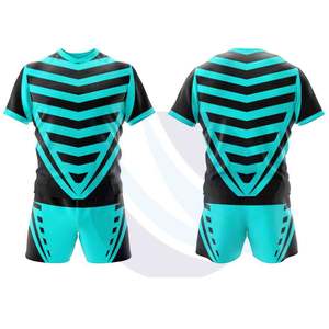 Conjunto de Uniforme de Rugby Personalizado Unisex Transpirable de Secado Rápido Antibacteriano 100% Poliéster Ropa Deportiva para Equipos - Product Image 1
