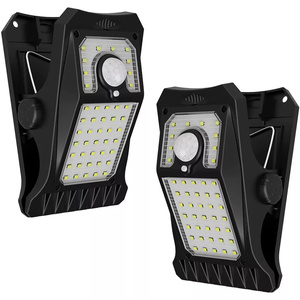 45LED güneş bahçe ışıkları <span class=keywords><strong>3</strong></span> modları hareket sensör ışıkları açık IP65 su geçirmez kablosuz güvenlik klip ışık çit güverte duvar - Product Image 1