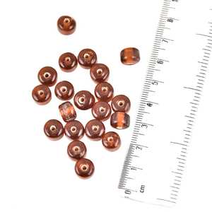 Wholesale Handmade Traditional Loose Maroon Round Glass <b>Seed</b> Beads for Making Jewelry (12 in <b>Pack</b>) NGB-E88 - Product Image 1