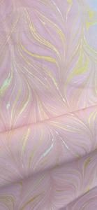 กระดาษพิมพ์ลายหินอ่อนสีชมพูและสีทองขนาดแผ่น56*76ซม. เหมาะสำหรับห่อของขวัญและเหมาะสำหรับขายต่อ - Product Image 5