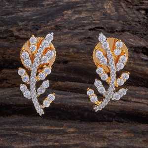 Boucles d'oreilles clous en zircon 177508, motif géométrique religieux vintage, tendance, pour mariage et fête, en alliage de zinc, perle et diamant - Product Image 1