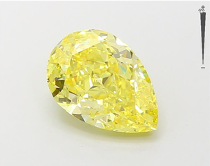อัญมณี Aniva IGI สำหรับ GIA ได้รับการรับรอง2.09ct เครื่องประดับเพชรรูปลูกแพร์สีเหลืองสดใสแนวแฟนซีทำเพชรหลวม - Product Image 1
