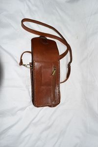 Moroccansoul - Bolsa Portátil Vintage de Cuero Genuino de 7 Pulgadas con Forro de Algodón - Origen MA - Product Image 3