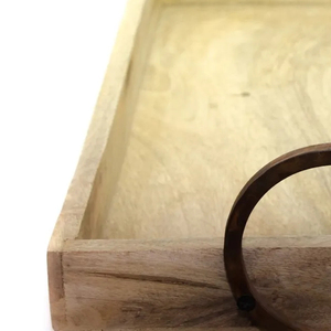 Plateau en bois vintage de la meilleure qualité, ensemble d'ustensiles de cuisine, plateau en bois naturel personnalisé OEM, gravure directe indienne - Product Image 5