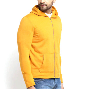 Sweat à capuche zippé pour homme, automne-hiver, coton mélangé, basique, surdimensionné, épais, entièrement zippé, 500GSM, 100% coton, logo de marque personnalisé - Product Image 3