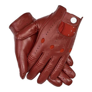 JNM SAFETY <b>Men</b> Genuine <b>Leather</b> <b>Gloves</b> Sheepskin <b>Black</b> Driving Cycling Touchscreen Motorcycle Unlined <b>Gloves</b> - Product Image 1