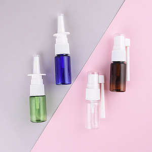 Mini Botella de Spray Nasal de 10 ml, Color Ámbar, para PET/PP Azul Verde, con Tapa, Sellado con Cepillo y Serigrafía para Uso Médico - Product Image 5