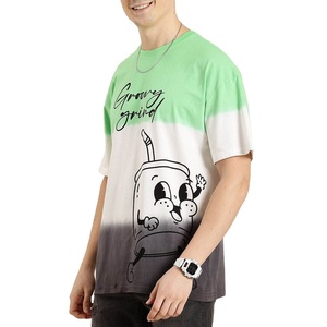 T-shirt graphique Boxy surdimensionné pour hommes 100% coton imprimé col rond avec conception ample pour chien dans le monde entier - Product Image 1