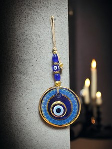 Ojo Turco DAFNI de 11 CM, Hecho a Mano, con Relieve, Magnético, de Vidrio, Decoración Tradicional para Pared - Product Image 6