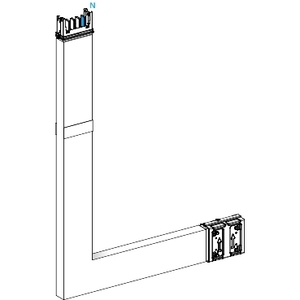 Per Schneider Electric KSA250DLE43F Segmenti a gomito ascendentivi Canalis, barriera antincendio A B M-TO-M 250A per condotti e raccordi - Product Image 1