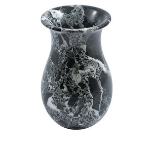 Vase à fleur en pierre de collection vintage Vase à fleur en marbre poli à la main fantaisie et Pot de fleur décoratif de jardin Vase en marbre - Product Image 2