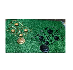 Bougeoir en métal de luxe bougeoir de conception classique pour la décoration de salon et de mariage - Product Image 2