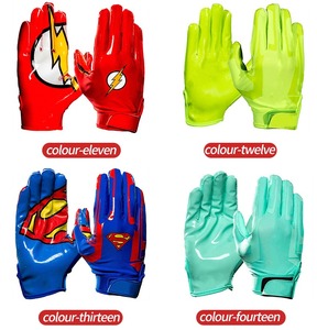 Gants d'entraînement de football américain super collants et antidérapants avec logo personnalisé, gants de football d'extérieur pour enfants et adultes - Product Image 5