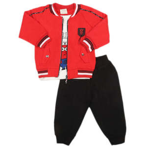 Costume 3 pièces pour garçons - Rouge - Product Image 3