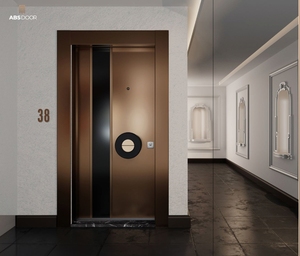 ABSDOOR ORIGIN Elegante puerta de entrada exterior de acero inoxidable Interior Manual Aislamiento acústico térmico Diseño ajustable - Product Image 5