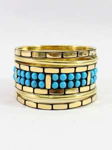 India moda brazaletes resina con brazalete de metal conjunto joyería de moda y accesorios hechos a mano venta directa de fábrica - Product Image 2