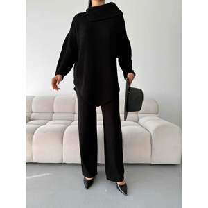 ชุดเสื้อสเวตเตอร์คอปกถักสำหรับผู้หญิง คอลเลกชัน 1555 - Product Image 1