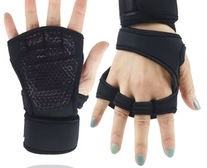 <b>Weight</b> Lifting Gym <b>Gloves</b> Full Finger Lace-Up Closure Wrist & Palm Protection Anti-Slip Grip for Sports & Fitness <b>Training</b> - Product Image 3