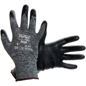 Guantes Ansell HyFlex 11-801 resistentes a pinchazos, cortes y abrasiones, que proporcionan agarre para un mejor manejo y seguridad. - Product Image 1