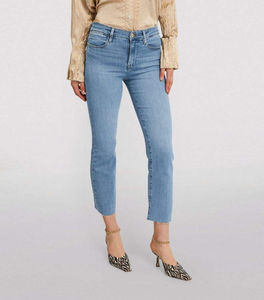 Pantalones Vaqueros de Mezclilla para Mujer, Corte Ajustado, Cintura Alta, Rectos, Transpirables, Lavado Claro, Invierno, 100% Algodón, Venta al Por Mayor - Product Image 2